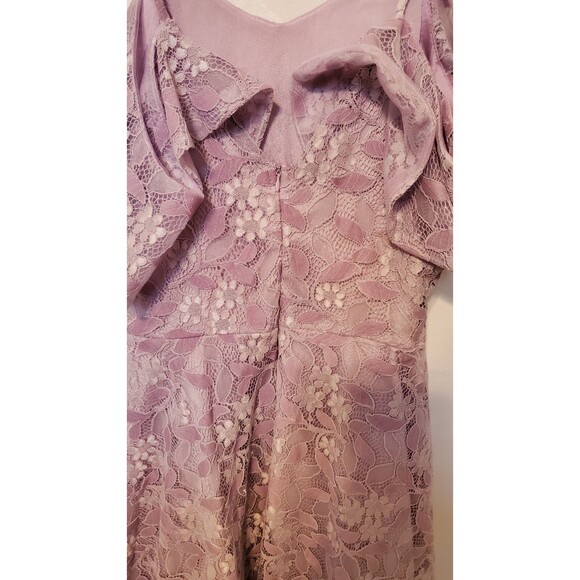 Midi Length Cocktail Dress Purple Fairy Romantic Coquette Tea Med Party A Line - Picture 5 of 6